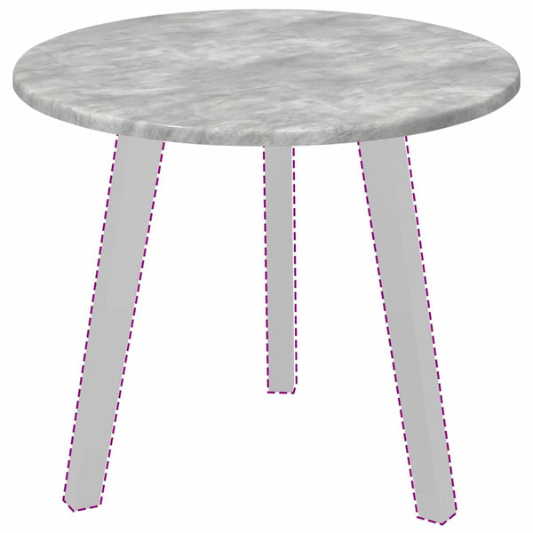 Pöytälevy Ø 50 x 1,5 cm Pyöreä Tekninen puu Betoninharmaa