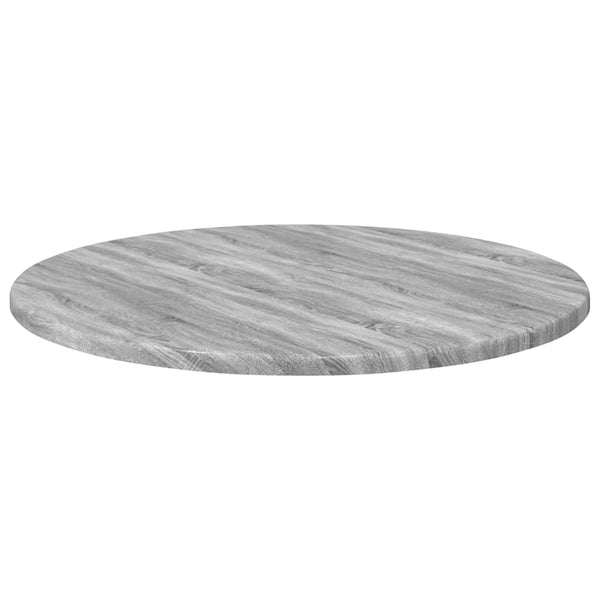Pöytälevy Ø 50 x 1,5 cm Pyöreä Tekninen puu Harmaa Sonoma
