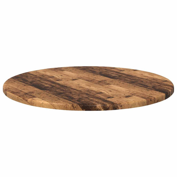 Pöytälevy Ø 50 x 1,5 cm Pyöreä Tekninen puu Vanha puu