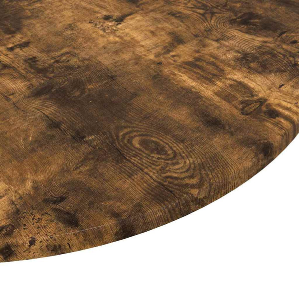 Pöytälevy Ø 70 x 1,5 cm Pyöreä Tekninen puu Savutammi