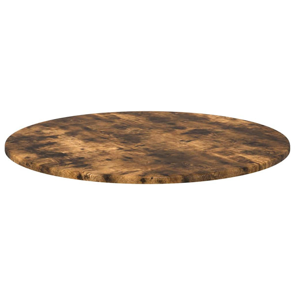 Pöytälevy Ø 70 x 1,5 cm Pyöreä Tekninen puu Savutammi