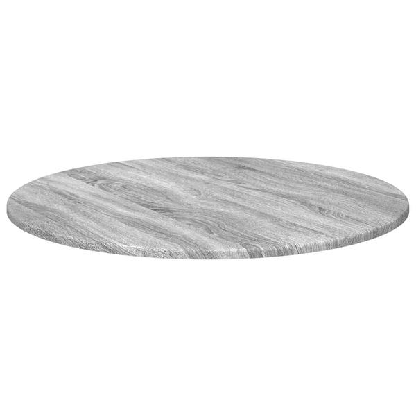 Pöytälevy Ø 70 x 1,5 cm Pyöreä Tekninen puu Harmaa Sonoma