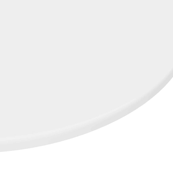 Pöytälevy Ø 80 x 1,5 cm Pyöreä Tekninen puu valkoinen