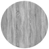 Pöytälevy Ø 80 x 1,5 cm Pyöreä Tekninen puu Harmaa Sonoma