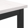 Pöytä Valkoinen 100 x 40 x 101 cm Kehitetty puu ja teräs