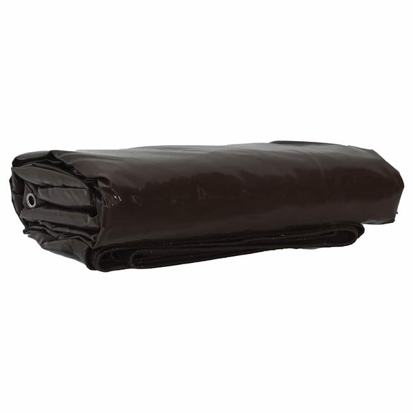 Pressu 650g / m² Ruskea 1,5 x 10 m Kangas PVC-pinnoitteella