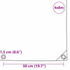 Pressu 650g / m² Beige 4 x 8 m Kangas PVC-pinnoitteella
