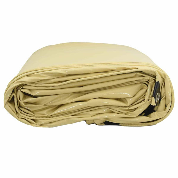 Pressu 650g / m² Beige 2,5 x 4,5 m Kangas PVC-pinnoitteella