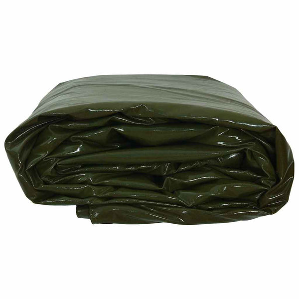 Pressu 650g / m² Oliivinvihreä 2 x 3 m Kangas PVC-pinnoitteella