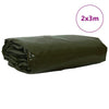 Pressu 650g / m² Oliivinvihreä 2 x 3 m Kangas PVC-pinnoitteella