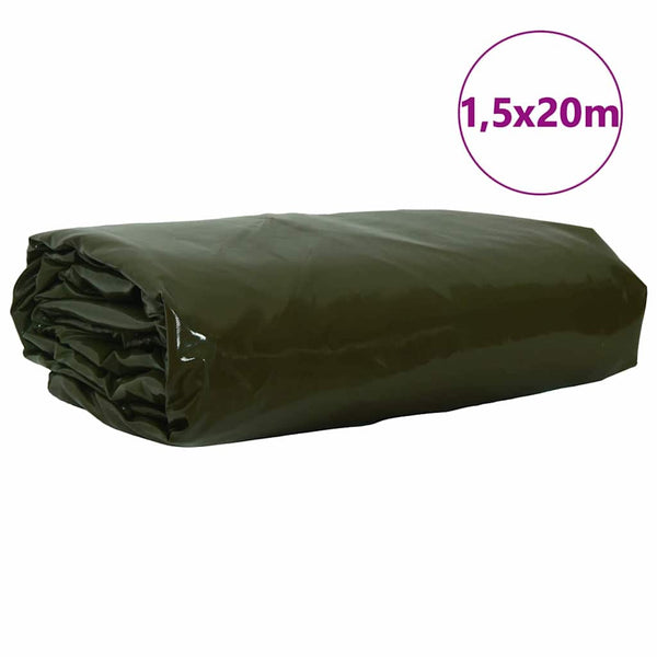 Pressu 650g / m² Oliivinvihreä 1,5 x 20 m