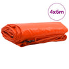 Pressu 650g / m² Oranssi 4 x 6 m Kangas PVC-pinnoitteella