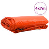Pressu 650g / m² Oranssi 4 x 7 m Kangas PVC-pinnoitteella