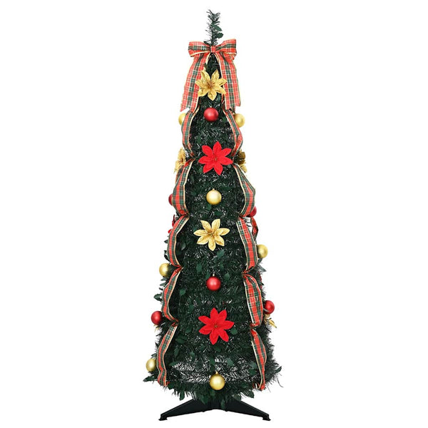 Tekojoulukuusi 50 LED-valoilla Vihreä 125 cm Polyvinyylikloridi