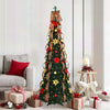 Tekojoulukuusi jalustalla Vihreä 185 cm Polyvinyylikloridi