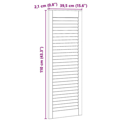 Luonnollinen kaapin ovi Luc 140.5x2.1x49.5cm (4 pcs, mänty)