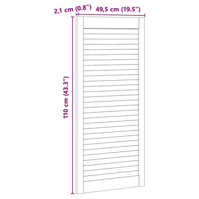 Luonnollinen kaapin ovi Dormendon 140.5x2.1x49.5cm (4 pcs, mänty)
