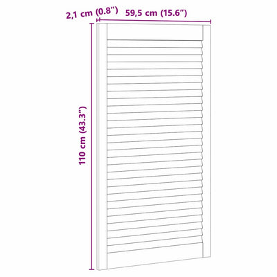 Luonnollinen kaapin ovi Aleodora 140.5x2.1x49.5cm (4 pcs, mänty)