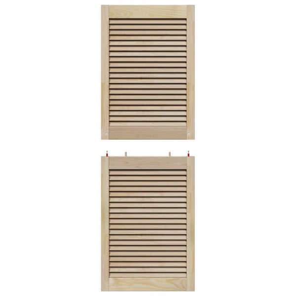 Kaapin ovi ovella 4 pcs Luonnollinen 49,5 x 2,1 x 140,5 cm