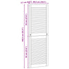 Kaapin ovi ovella 4 pcs Luonnollinen 49,5 x 2,1 x 140,5 cm