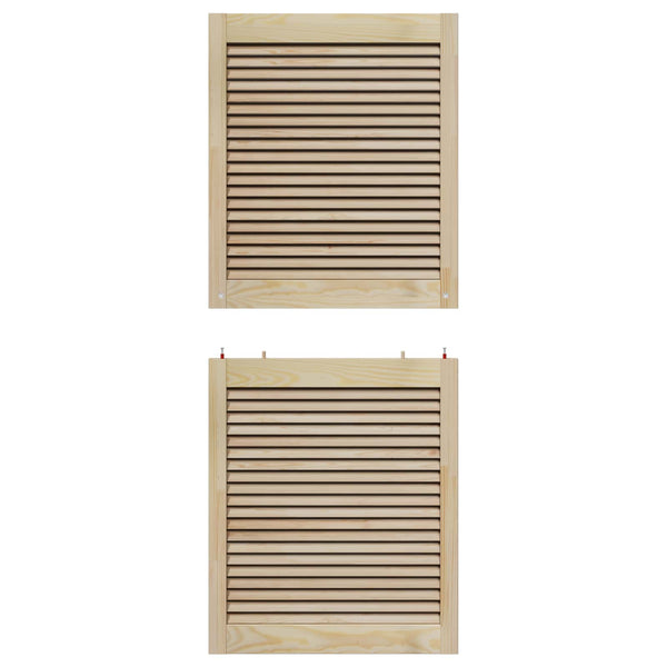Kaapin ovi ovella 4 pcs Luonnollinen 140,5 x 2,1 x 59,5 cm