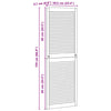 Kaapin ovi ovella 4 pcs Luonnollinen 170 x 2,1 x 59,5 cm