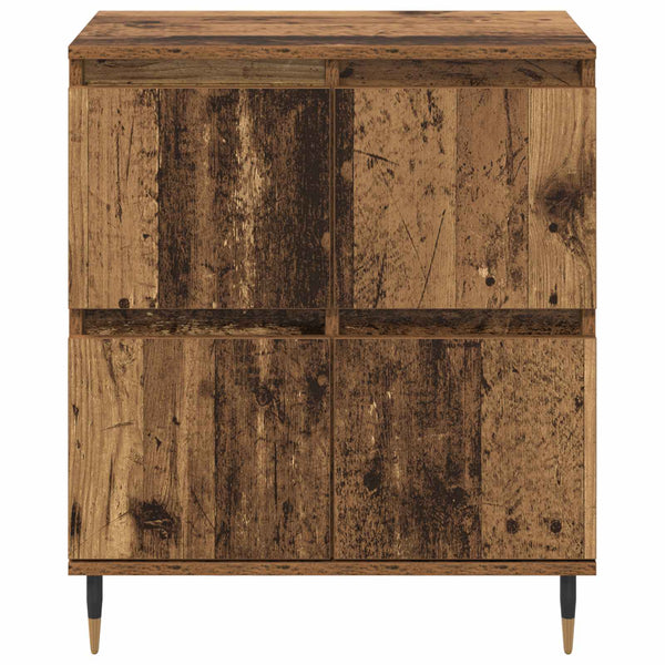 Säilytyskaappi 3 kpl Vanha puu 60 x 35 x 70 cm