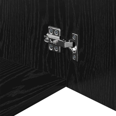 Säilytyskaappi Musta tammi 80 x 41 x 225 cm Tekninen puu