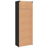 Säilytyskaappi Musta tammi 80 x 41 x 225 cm Tekninen puu