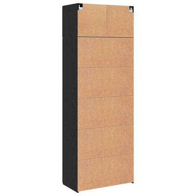 Säilytyskaappi Musta tammi 80 x 41 x 225 cm Tekninen puu