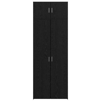 Säilytyskaappi Musta tammi 80 x 41 x 225 cm Tekninen puu