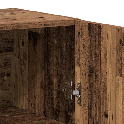 Korkea kaappi Vanha puu 69,5 x 34 x 180 cm Tekninen puu