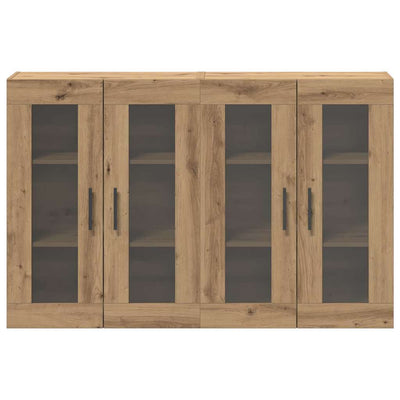 seinälle asennettavat kaapit 2 pcs Artisan tammi ja musta