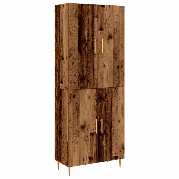 Korkea kaappi Vanha puu 69,5 x 34 x 180 cm Tekninen puu