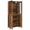 Korkea kaappi 2 kpl Vanha puu 69,5 x 34 x 180 cm Tekninen puu