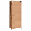 Korkea kaappi 2 kpl Vanha puu 69,5 x 34 x 180 cm Tekninen puu