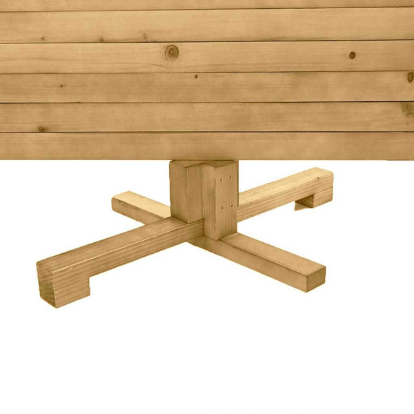 Joulukuuset jalustalla Ruskea 120 cm Täysi mänty