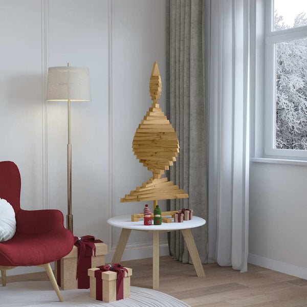 Joulukuuset jalustalla Ruskea 120 cm Täysi mänty