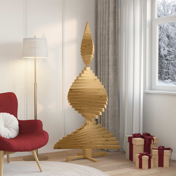 Joulukuuset jalustalla Ruskea 180 cm Täysi mänty