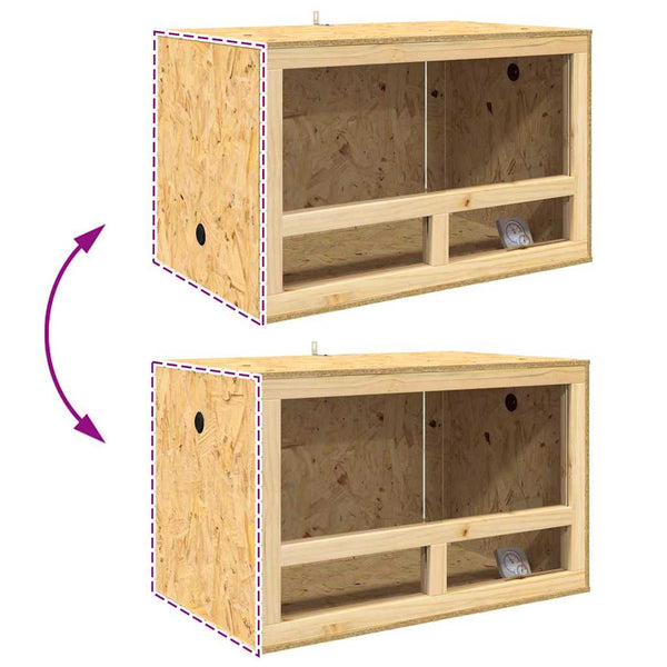 Terrarium Ruskea 80 x 50 x 50 cm OSB