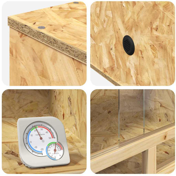 Terrarium Ruskea 80 x 40 x 40 cm OSB