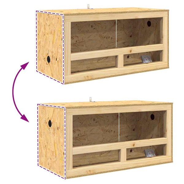 Terrarium Ruskea 80 x 40 x 40 cm OSB