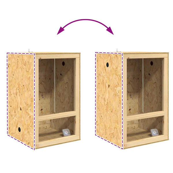 Terrarium Ruskea 50 x 50 x 80 cm OSB