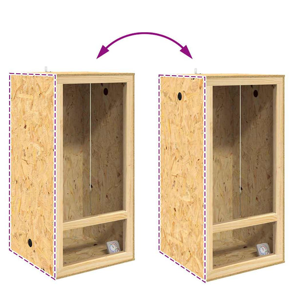 Terrarium Ruskea 50 x 50 x 100 cm OSB