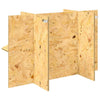 Terraarion Perusta hyllyllä Ruskea 80 x 40 x 50 cm OSB