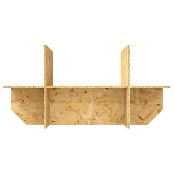 Terraarion Perusta hyllyllä Ruskea 80 x 40 x 50 cm OSB