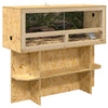Terraarion Perusta hyllyllä Ruskea 100 x 40 x 50 cm OSB