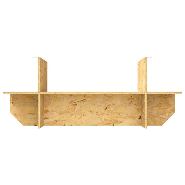 Terraarion Perusta hyllyllä Ruskea 100 x 40 x 50 cm OSB