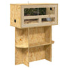 Terraarion Perusta hyllyllä Ruskea 60 x 30 x 50 cm OSB