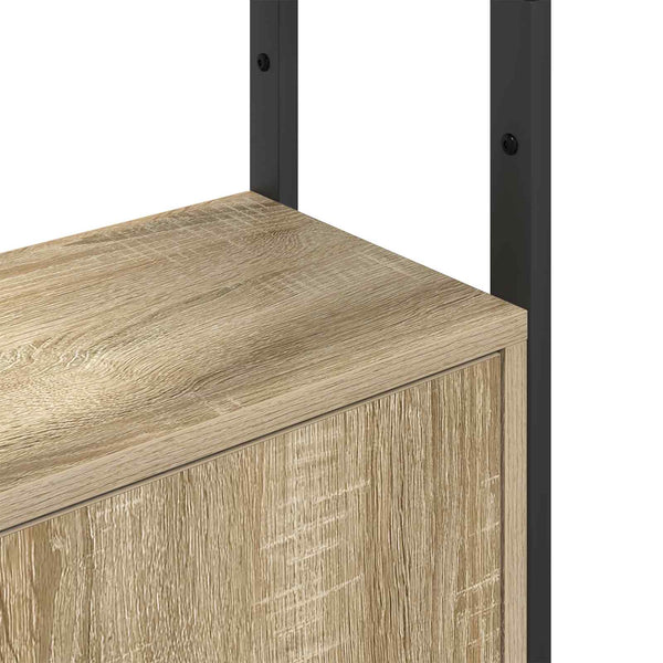 Kirjahylly 6 tasoa 40 x 24 x 161 cm Tekninen puu Sonoman tammi